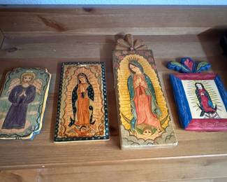 Many Retablos by Santa Fe Artists collected since 1998