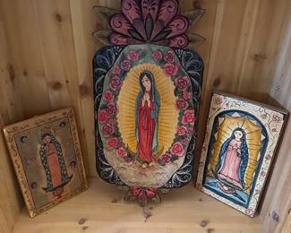 Many Retablos by Santa Fe Artists collected since 1998