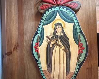 Amanda Griego-Quintana (mentored by Marie Luna) Saint Catherine of Siena, 14 x 8 2013 | Belen, NM