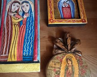 Many Retablos by Santa Fe Artists collected since 1998