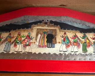 Monica Sosaya Halford Indian Dance Palace Santa Fe, 25 x 10, 2001