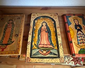 Many Retablos by Santa Fe Artists collected since 1998