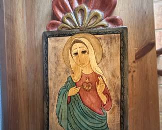 Amanda Griego-Quintana (mentored by Marie Luna) Immaculate Heart of Mary, 14 ½ x 7 2008, Belen, NM