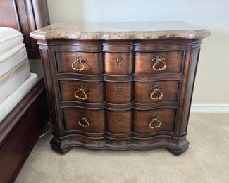 Thomasville Hills of Tuscany Lucca Marble Top Nightstand / Chest – 2 Available, Sold Separately