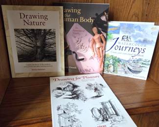 Drawing & Watercolor Instruction Books – Lot of 4