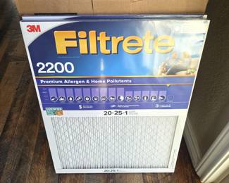 Lot of Six Furnace Filters 3M Filtrete - New (20 x 25 x 1)