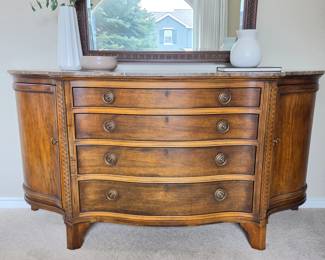 Century Furniture Marble-Top Serpentine Credenza / Sideboard – Howard Lorton - Furniture