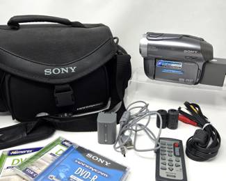 Sony Handycam DCR-DVD403 3.0MP DVD Camcorder with Case, Remote & Accessories