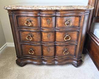 Thomasville Hills of Tuscany Lucca Marble Top Nightstand / Chest – 2 Available, Sold Separately