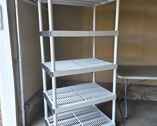Large 5-Tier Heavy-Duty Plastic Garage Storage Shelving – 6' Tall