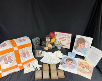 Vintage Childrens Quilt  Ephemera