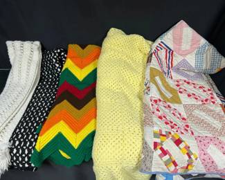 Vintage Afghans  Patchwork Quilt