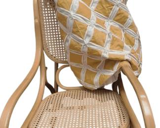 THONET Bentwood Rocker Chair  Handmade Vintage Quilt