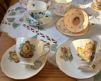 English bone china tea cups