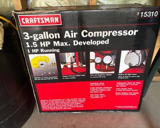 Craftsman 3 gallon 1.5 hp air compressor