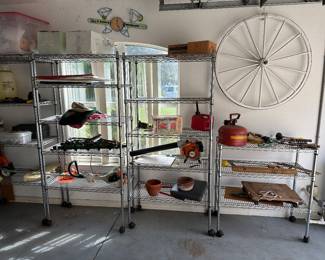 Stainless Steel Shelving on Rollers