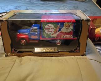 Vintage Cast iron Santa truck