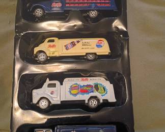 Cast iron vintage Pepsi cars