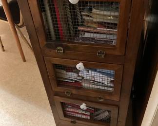 Cabinet - 3 Screened Drawers