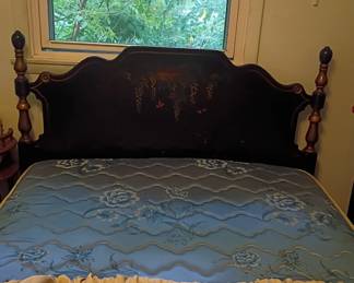 Vintage Ornate Full Bed & Dovetailed Dresser