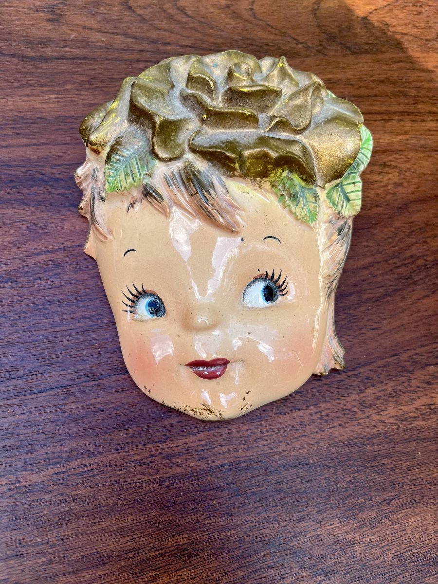 Ceramic 1950's Japanese Wall Pocket