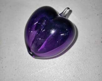 Murano purple plum glass