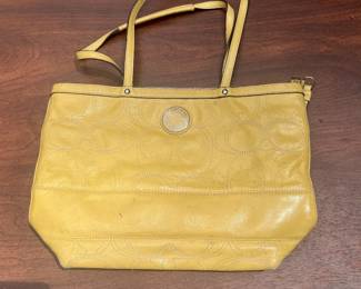 Coach Signature F19198 Tote bright yellow
