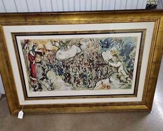 Marc Chagall's " The Story of Exodus " Litho, Framed