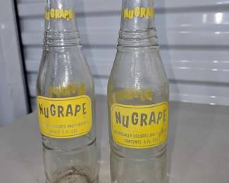 Nugrape soda bottles