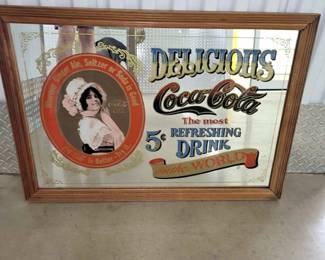 Vintage coca cola mirror