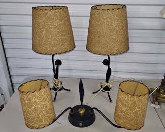 Set of lamps