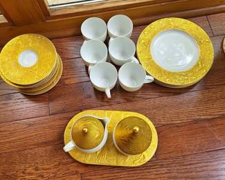 Wiinblad Magic Flute Luncheon Serving Set for 6