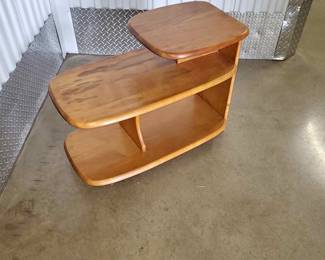 MID CENTURY HAYWOOD WAKEFIELD SURFBOARD SIDE TABLE