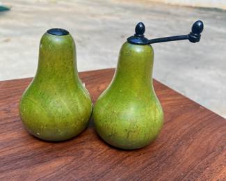 Wooden Pear Salt & Pepper Grinder