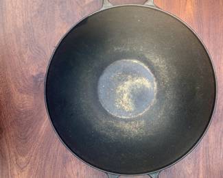 Cast Iron Wok featuring dual handles
