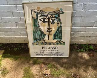Pablo Picasso Gallery Litho Poster Framed