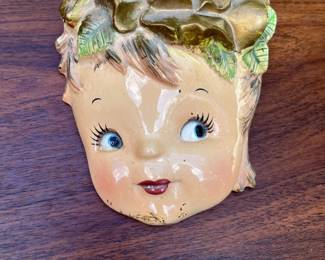 Ceramic 1950's Japanese Wall Pocket