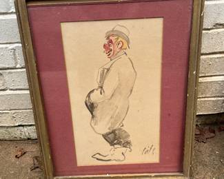 Clown Original, Signed