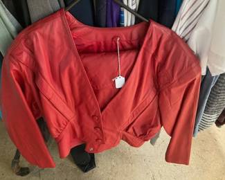 Leather Red outfit