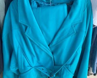 Leather Seafoam outfit