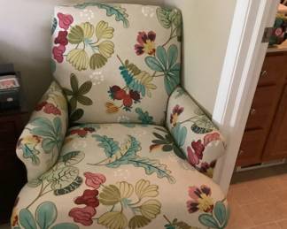 Floral Upholstered Chair