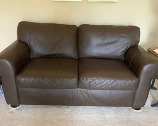 Brown Leather Sofa