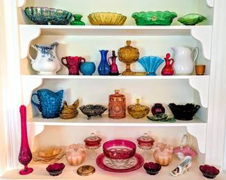 Large vintage glassware collection 