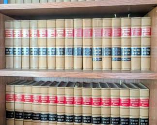 Several complete law book volumes 