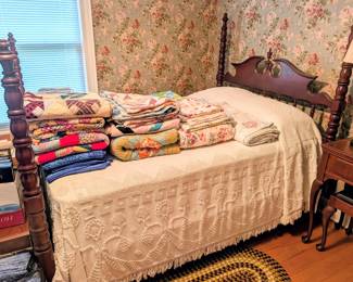 Quilts, bedroom furniture 