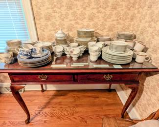 Several china sets