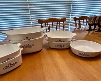 Vintage Corning Ware Cornflower Blue Cookware Collection