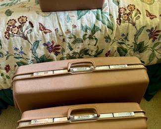Vintage Samsonite 3-Piece Hard-Shell Luggage Set