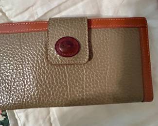 Vintage Dooney & Bourke-Style Pebbled Leather Clutch / Wallet