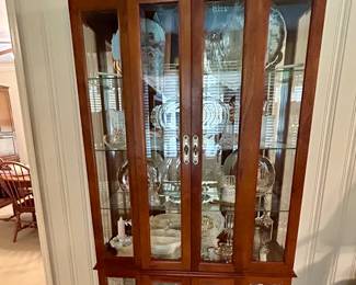Traditional Glass-Front China Cabinet / Curio